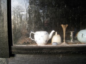 teapot in window